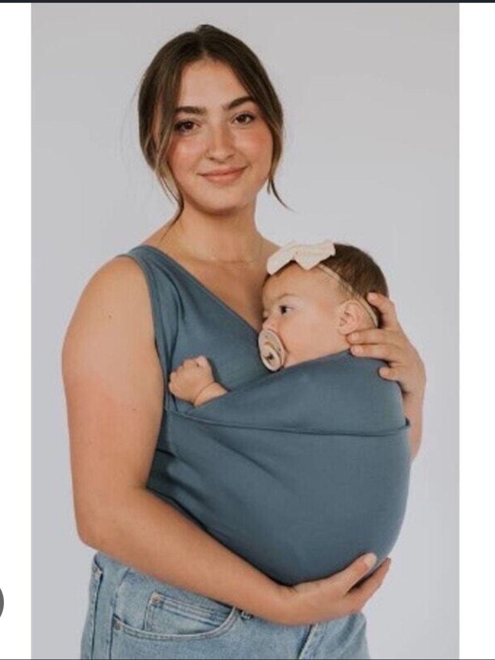 Blue Lalabu Soothe Shirt Cocoon Maternity Tank Top Medium